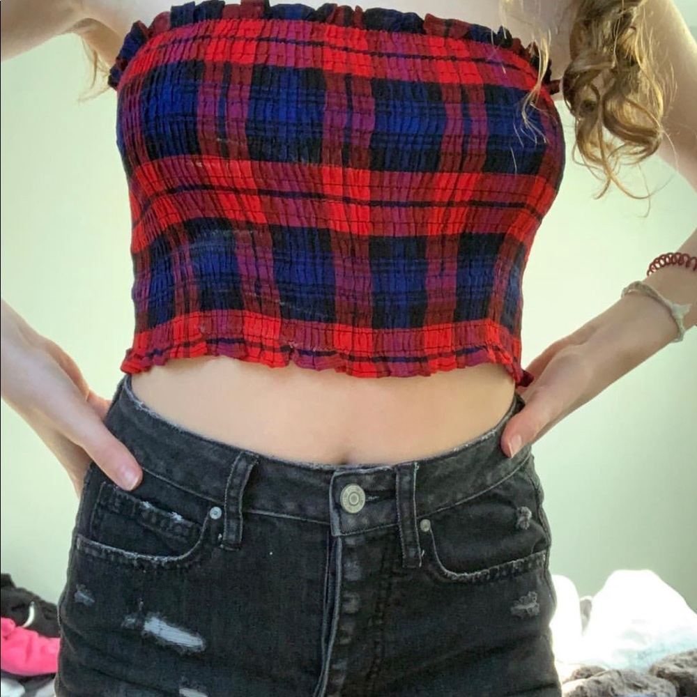 green & red tube tops